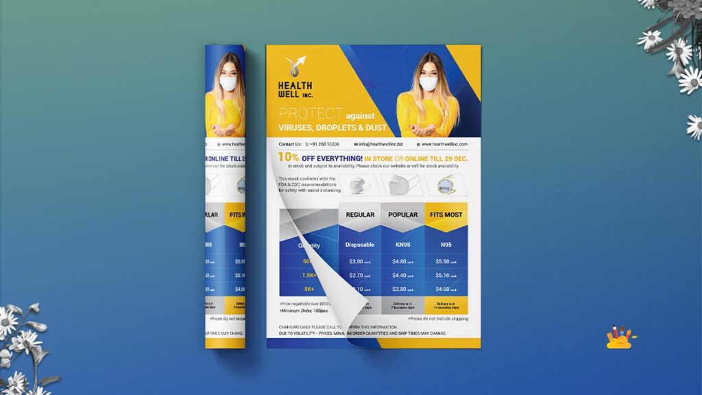 Price list sheet design